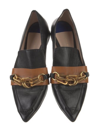 Stuart Weitzman Leather Animal Print Loafers