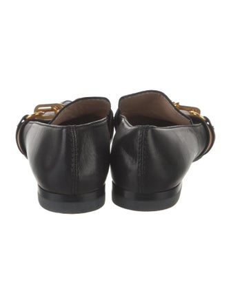 Stuart Weitzman Leather Animal Print Loafers