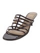 Stuart Weitzman Patent Leather Slides