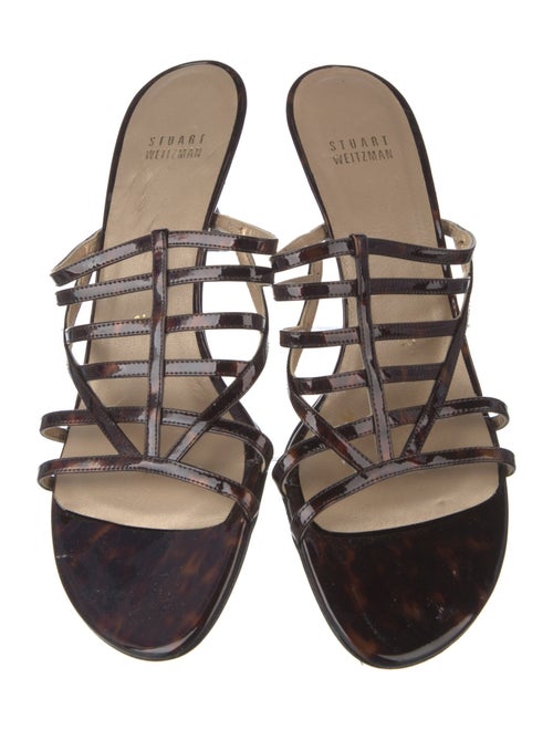 Stuart Weitzman Patent Leather Slides