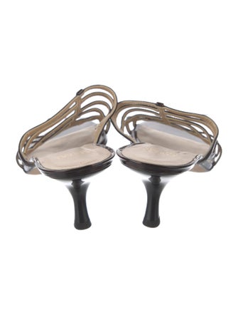 Stuart Weitzman Patent Leather Slides