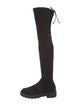 Stuart Weitzman Suede Lace-Up Boots