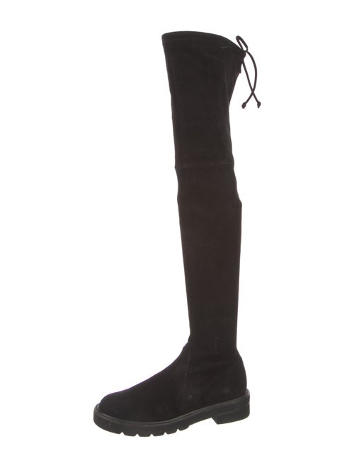 Stuart Weitzman Suede Lace-Up Boots