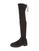 Stuart Weitzman Suede Lace-Up Boots