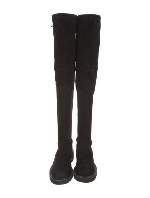 Stuart Weitzman Suede Lace-Up Boots
