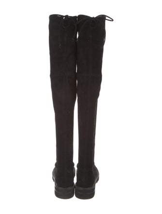 Stuart Weitzman Suede Lace-Up Boots