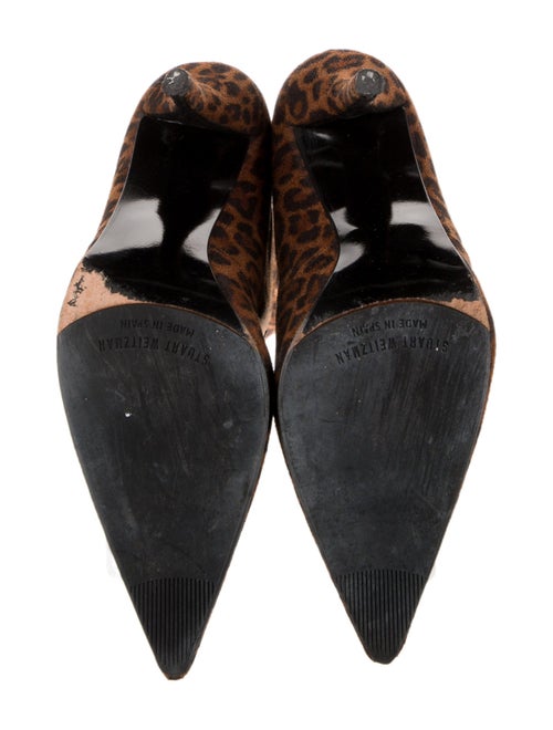 Stuart Weitzman Suede Animal Print Sock Boots