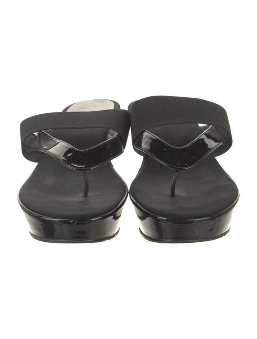 Stuart Weitzman Patent Leather Slides