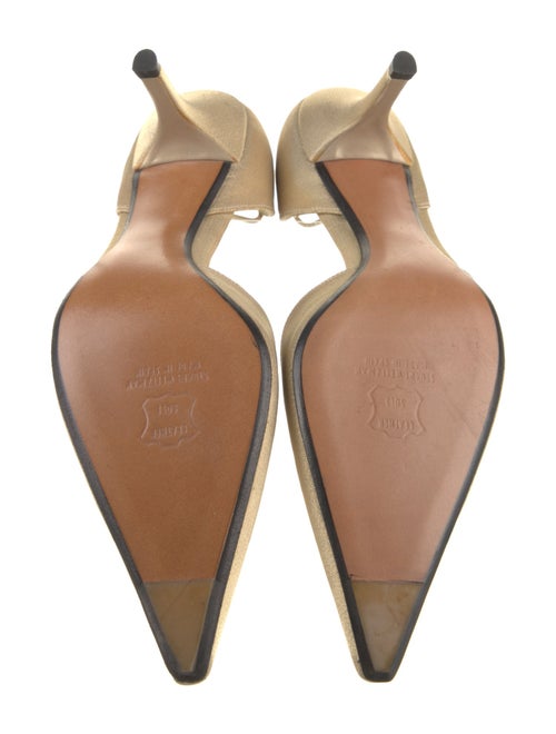 Stuart Weitzman Chain-Link Accents T-Strap Pumps