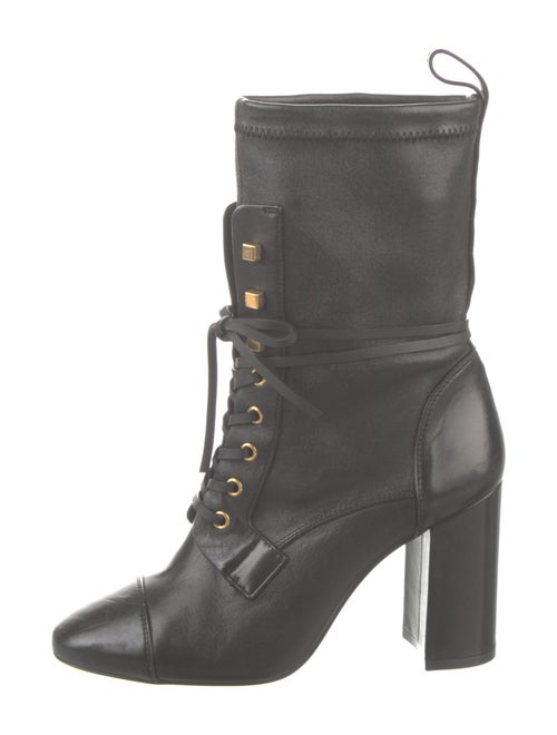 Stuart Weitzman Leather Lace-Up Boots