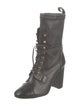 Stuart Weitzman Leather Lace-Up Boots