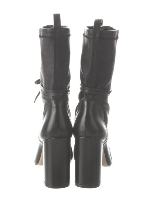 Stuart Weitzman Leather Lace-Up Boots