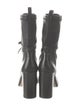 Stuart Weitzman Leather Lace-Up Boots