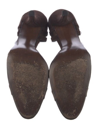 Stuart Weitzman Suede T-Strap Pumps