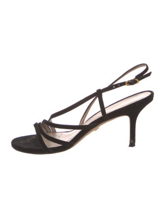 Stuart Weitzman Suede Slingback Sandals