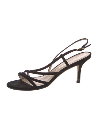 Stuart Weitzman Suede Slingback Sandals