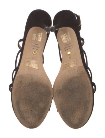 Stuart Weitzman Suede Slingback Sandals