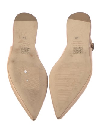 Stuart Weitzman Leather Slingback Flats