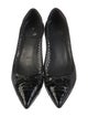 Stuart Weitzman Patent Leather Bow Accents Pumps