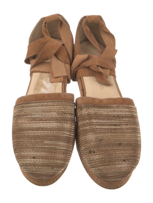 Stuart Weitzman Suede Printed Espadrilles