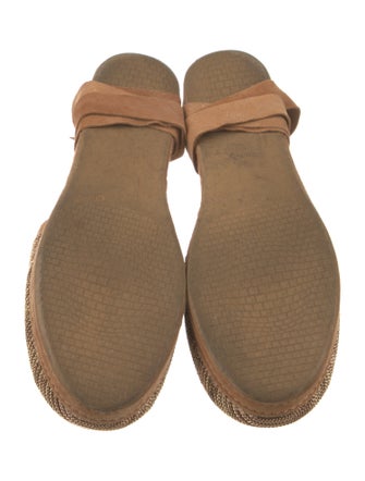 Stuart Weitzman Suede Printed Espadrilles