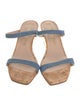 Stuart Weitzman Denim Slides