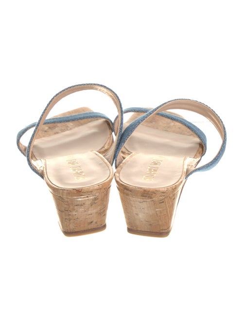 Stuart Weitzman Denim Slides