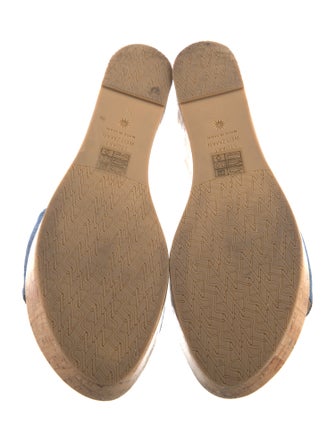 Stuart Weitzman Denim Slides