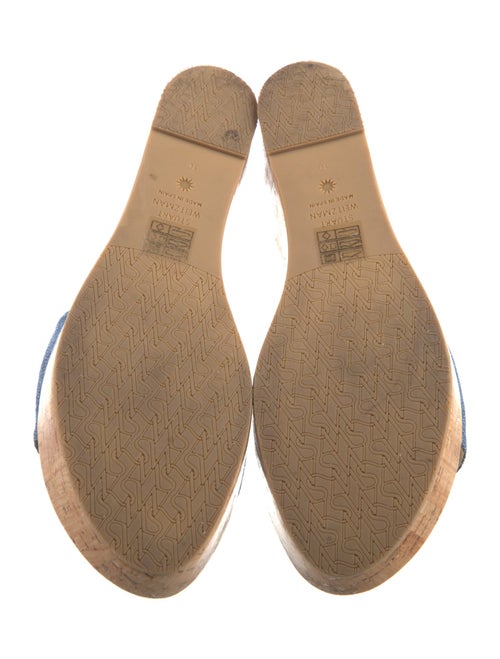 Stuart Weitzman Denim Slides