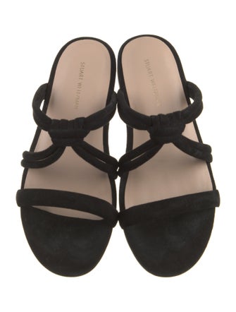 Stuart Weitzman Suede Slides