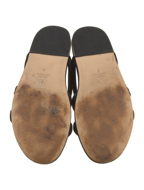 Stuart Weitzman Suede Slides