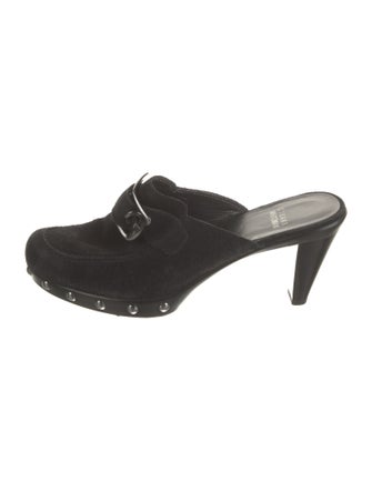 Stuart Weitzman Suede Mules