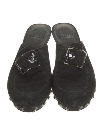 Stuart Weitzman Suede Mules