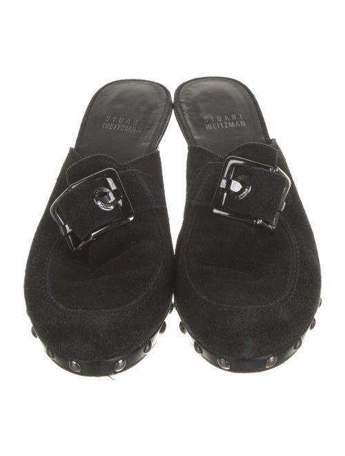 Stuart Weitzman Suede Mules