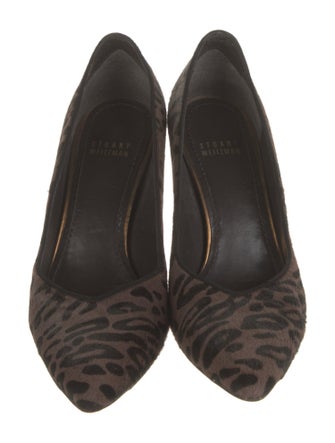 Stuart Weitzman Ponyhair Animal Print Pumps