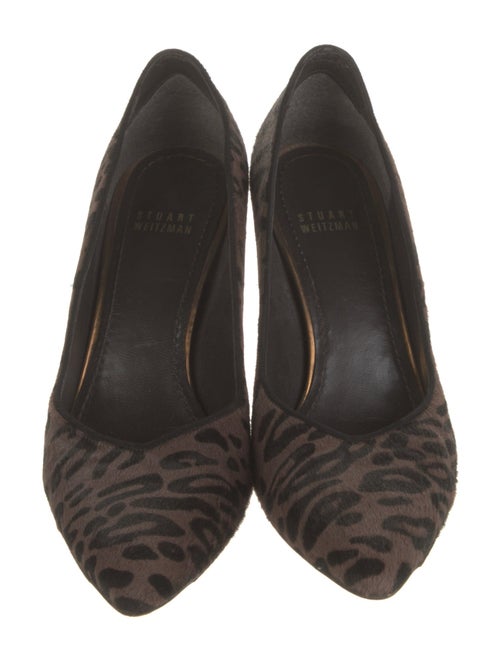 Stuart Weitzman Ponyhair Animal Print Pumps