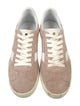 Stuart Weitzman Suede Colorblock Pattern Sneakers