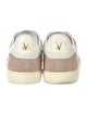Stuart Weitzman Suede Colorblock Pattern Sneakers