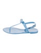 Stuart Weitzman Rubber T-Strap Sandals