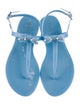 Stuart Weitzman Rubber T-Strap Sandals