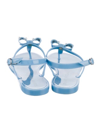 Stuart Weitzman Rubber T-Strap Sandals