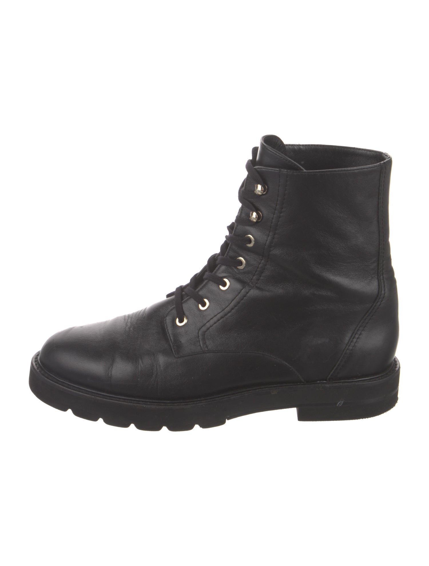 Stuart Weitzman Leather Combat Boots
