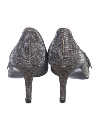 Stuart Weitzman Bow Accents Slingback Sandals