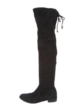 Stuart Weitzman Suede Lace-Up Boots