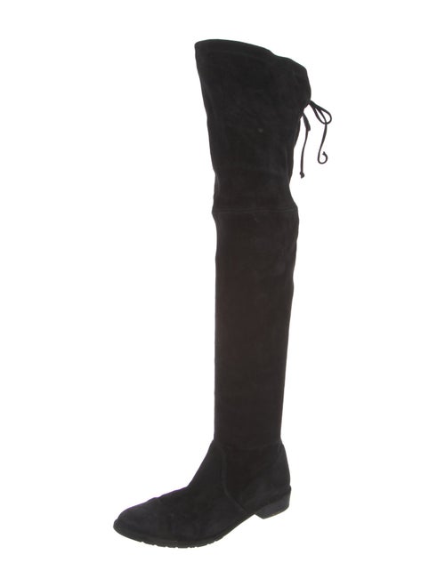 Stuart Weitzman Suede Lace-Up Boots