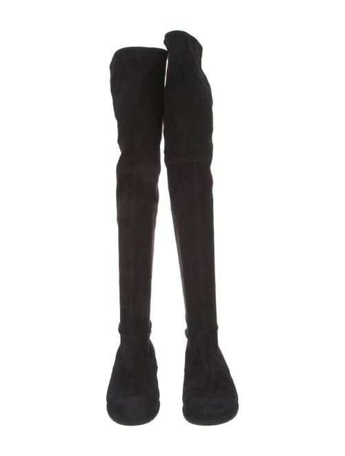Stuart Weitzman Suede Lace-Up Boots