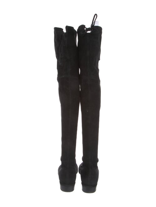 Stuart Weitzman Suede Lace-Up Boots
