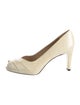 Stuart Weitzman Embossed Leather Pumps