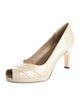 Stuart Weitzman Embossed Leather Pumps