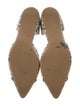 Stuart Weitzman Leather Animal Print D'Orsay Flats